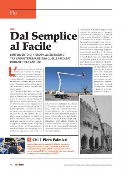 Dal semplice al facile - IPAF ANCH'IO 2018